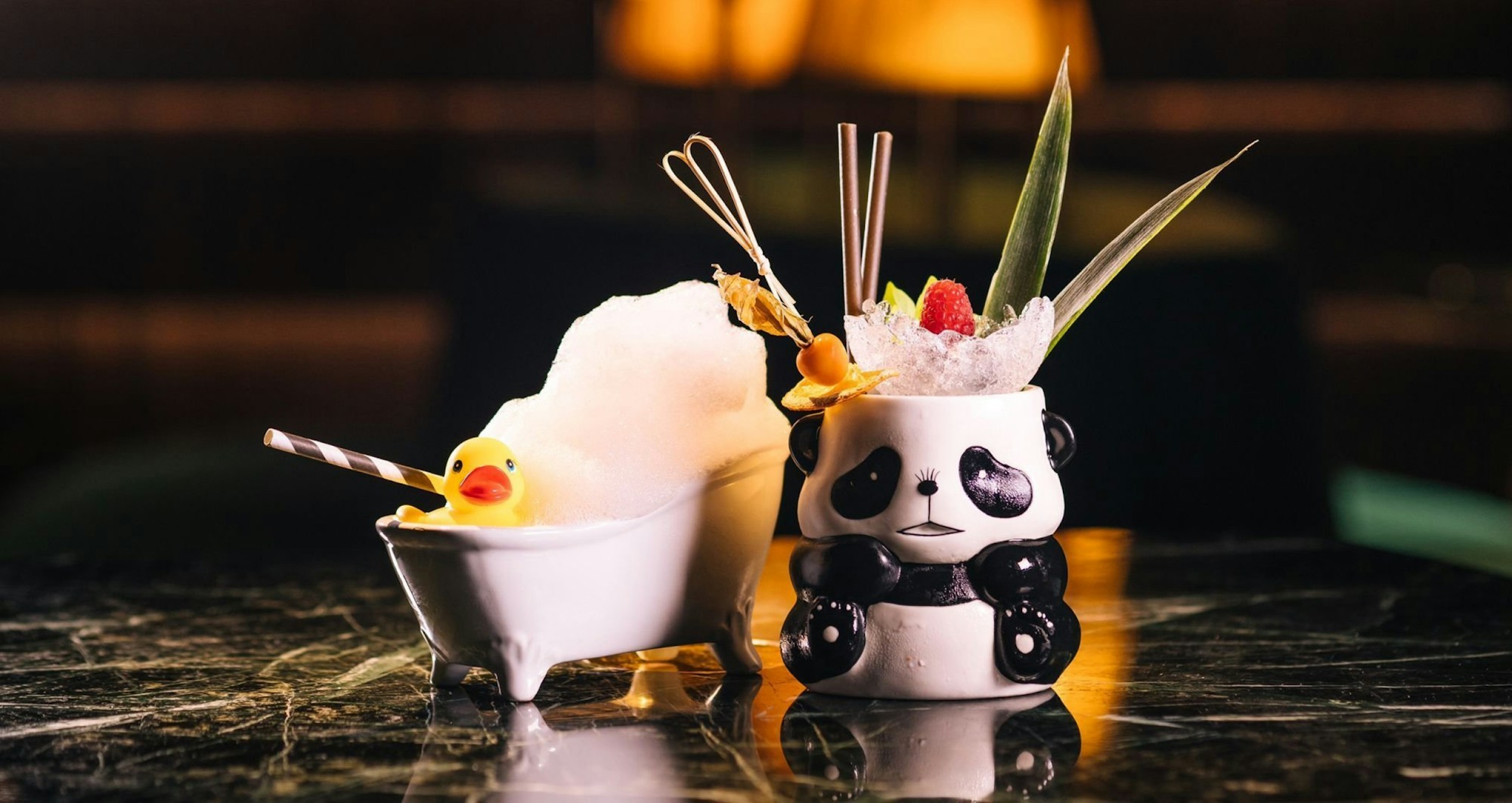 Tuya’s playful signature cocktails in ceramic cups